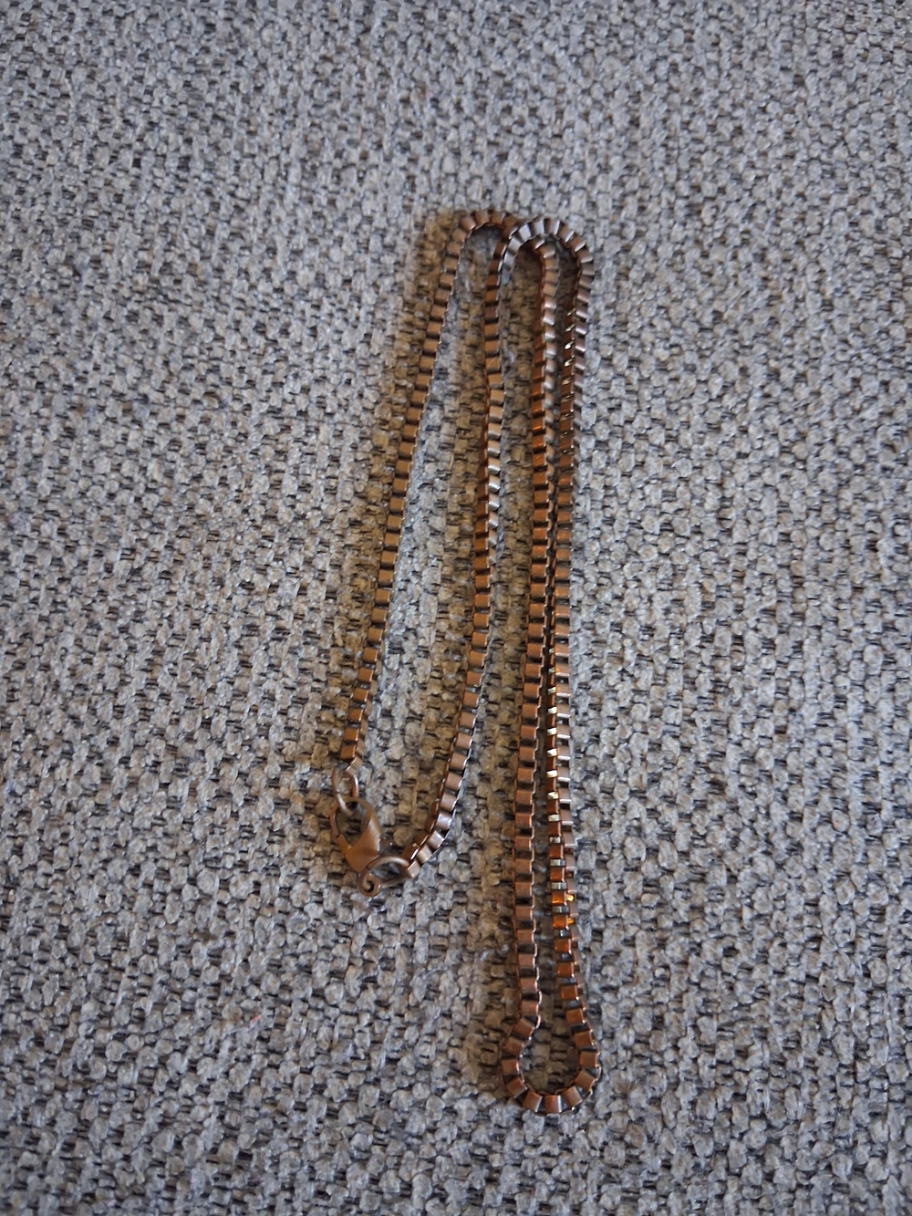 Box Chain Necklace in Copper Tone
